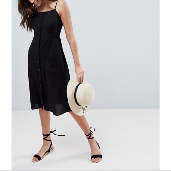 button through sundress